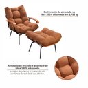 Ver imagem 7 de Poltrona de Ferro e Madeira, Estofada com Braço e Puff Estofado Costela Living Outdoor Espresso Móveis