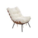 Ver imagem 2 de Poltrona de Ferro e Madeira, Estofada sem Braço Costela Ressignificar Espresso Móveis