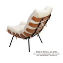 Ver mais imagens de Poltrona de Ferro e Madeira, Estofada sem Braço Costela Ressignificar Espresso Móveis