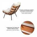 Ver imagem 5 de Poltrona de Ferro e Madeira, Estofada sem Braço Costela Ressignificar Espresso Móveis