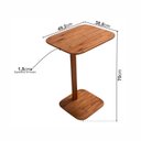 Ver imagem 4 de Mesa Lateral para Sofá de Madeira Maciça e Verniz Dália Living Outdoor Espresso Móveis