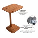 Ver mais imagens de Mesa Lateral para Sofá de Madeira Maciça e Verniz Dália Living Outdoor Espresso Móveis