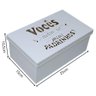 Caixa Convite para Padrinhos Bebê com 2 Canecas (25x15x10,5cm) Branco - 7