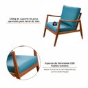 Ver imagem 5 de Poltrona de Madeira Maciça Tauari com Tecido Impermeável e Rattan Natural Amina Living Outdoor