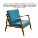 Ver imagem 6 de Poltrona de Madeira Maciça Tauari com Tecido Impermeável e Rattan Natural Amina Living Outdoor