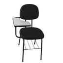 Ver imagem 1 de Kit 20 Cadeiras Universitária Secretária com Porta Livros Preto