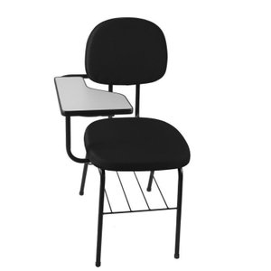 Kit 50 Cadeiras Universitária Secretária com Porta Livros