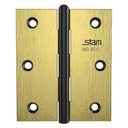 Ver imagem 1 de Dobradiça 3.1/2" X 3" X 1,9mm Oxidado com Pino Reverśivel e Canto Reto - 42083 - Stam