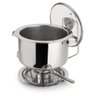 Rechaud Aço Inox Banho Maria com Bowl Embutido Grande 8,2 Litros Buffet Restaurante Sopa Feijão - 1