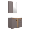 Ver imagem 1 de Conjunto Gabinete para Banheiro Suspenso Olivia 60cm