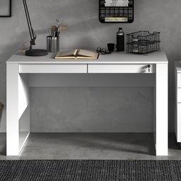 Mesa 2 Gavetas para Escritório Home Office ME4144 MDP Branco - Gran Belo - 4