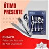 Jogo Talheres Aço Inox 24 Pçs para Casa Cozinha Kit Conjunto Faqueiro Qualidade Classic Resistente C - 5