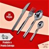 Jogo Talheres Aço Inox 24 Pçs para Casa Cozinha Kit Conjunto Faqueiro Qualidade Classic Resistente C - 4