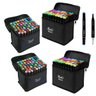 Canetas Canetinhas 60 Cores Permanente Kit 4 Uni Marcador Desenho Arte Pintura Curso Escola Faculdad - 1