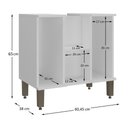 Ver imagem 5 de Gabinete de Banheiro para Pia de Sobrepor 2 Portas 60,4cm Multimóveis Cr10137 Branco