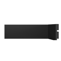 Rodape 7cm Preto Poliestireno Santa Luzia 3451 - 1