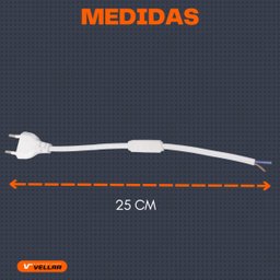 Kit 10 Conectores Plug para Fita de Led Direto na Rede Rabicho Bivolt - 7
