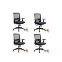 Ver imagem 1 de Kit 4 Cadeiras Diretor NR17 Office Chicago