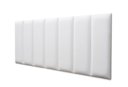 Ver imagem 1 de Placas Cabeceira Modulada Adesiva Casal Estofada 140cm x 60cm Kit 7 Placas - Courino Branco