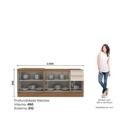 Cozinha Compacta 2 Peças com Tampo para Cooktop Yasmin - 2