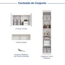 Ver imagem 4 de Guarda-Roupa Planejado 6 Portas 6 Peças Hera CabeCasa MadeiraOriginals Branco/Algodão/Cinza