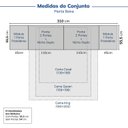 Ver imagem 2 de Guarda-Roupa Planejado 6 Portas 6 Peças Hera CabeCasa MadeiraOriginals Branco/Algodão/Louro/Cinza