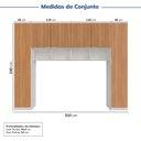 Ver imagem 3 de Guarda-Roupa Modulado 6 Portas 6 Peças Hera CabeCasa MadeiraOriginals