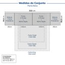 Ver imagem 2 de Guarda-Roupa Modulado 6 Portas 6 Peças Hera CabeCasa MadeiraOriginals Marrom/Louro/Cinza