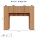 Ver imagem 3 de Guarda-Roupa Modulado 6 Portas 6 Peças Hera CabeCasa MadeiraOriginals Marrom/Louro/Cinza