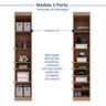 Guarda-Roupa Modulado 6 Portas 6 Peças Hera CabeCasa MadeiraOriginals - 10