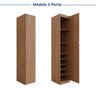 Guarda-Roupa Modulado 6 Portas 6 Peças Hera CabeCasa MadeiraOriginals - 9