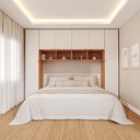 Ver imagem 1 de Guarda-Roupa Modulado 6 Portas 6 Peças Hera CabeCasa MadeiraOriginals Marrom/Louro/Algodão/Cinza