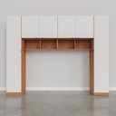 Ver imagem 5 de Guarda-Roupa Modulado 6 Portas 6 Peças Hera CabeCasa MadeiraOriginals Marrom/Louro/Algodão/Cinza