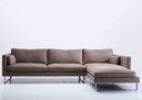 Ver imagem 1 de Sofá 3 Lugares com Chaise - Mon010:marrom