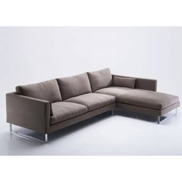 Sofá 3 Lugares com Chaise - Mon010:marrom - 3