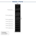 Ver mais imagens de Guarda-Roupa Modulado 6 Portas 6 Peças Hera CabeCasa MadeiraOriginals