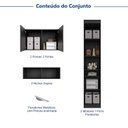 Ver imagem 4 de Guarda-Roupa Planejado 6 Portas 6 Peças Hera CabeCasa MadeiraOriginals Preto/Cinza