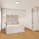 Ver imagem 1 de Guarda-Roupa Modulado de Canto 11 Portas 7 Peças Hera CabeCasa MadeiraOriginals Branco/Algodão/Cinza