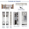 Guarda-Roupa Modulado de Canto 11 Portas 7 Peças Hera CabeCasa MadeiraOriginals - 4