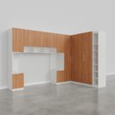 Ver imagem 5 de Guarda-Roupa Modulado de Canto 11 Portas 7 Peças Hera CabeCasa MadeiraOriginals Branco/Algodão/Louro/Cinza