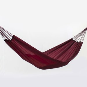 Rede de Dormir Descanso Nylon Garimpeira Camping Vinho