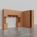 Ver imagem 5 de Guarda-Roupa Modulado de Canto 11 Portas 7 Peças Hera CabeCasa MadeiraOriginals