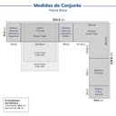Ver imagem 2 de Guarda-Roupa Modulado de Canto 11 Portas 7 Peças Hera CabeCasa MadeiraOriginals