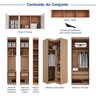 Guarda-Roupa Modulado de Canto 11 Portas 7 Peças Hera CabeCasa MadeiraOriginals - 4