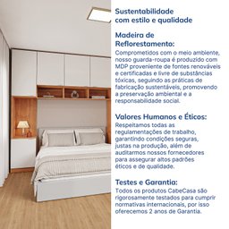 Guarda-roupa Modulado de Canto 11 Portas 7 Peças Hera Cabecasa Madeiramadeira - 19