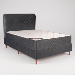 Colchão Casal com Box e Cabeceira 138x202x65 Milão Bom Pastor - 2