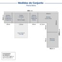 Ver imagem 2 de Guarda-Roupa Modulado de Canto 10 Portas 6 Peças Hera CabeCasa MadeiraOriginals