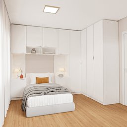 Guarda-roupa Modulado de Canto 10 Portas 6 Peças Hera CabeCasa MadeiraMadeira - 1