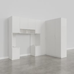 Guarda-roupa Modulado de Canto 10 Portas 6 Peças Hera CabeCasa MadeiraMadeira - 5