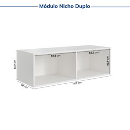 Guarda-roupa Modulado de Canto 10 Portas 6 Peças Hera CabeCasa MadeiraMadeira - 18